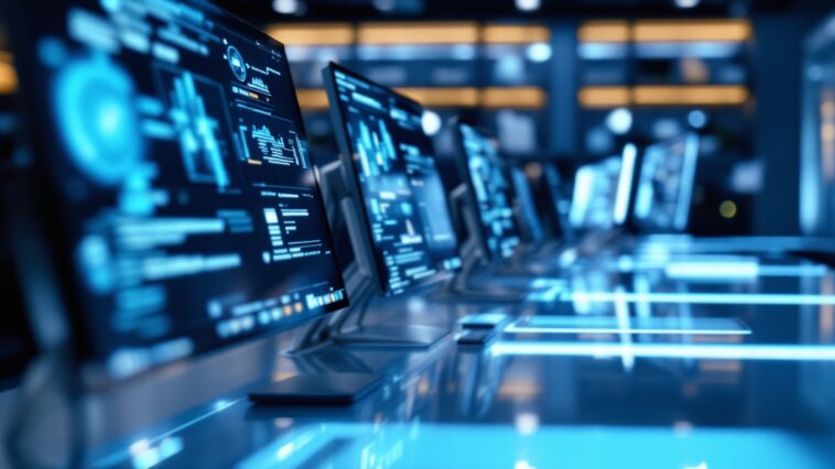 Logo di Databricks e Neon con elementi di intelligenza artificiale