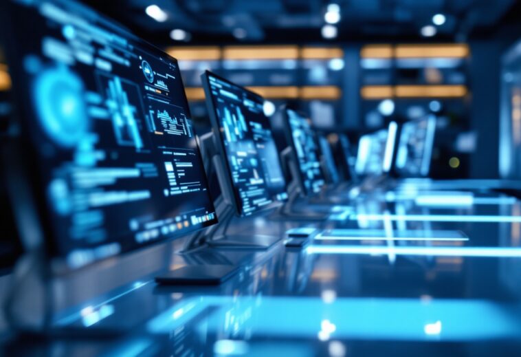 Logo di Databricks e Neon con elementi di intelligenza artificiale