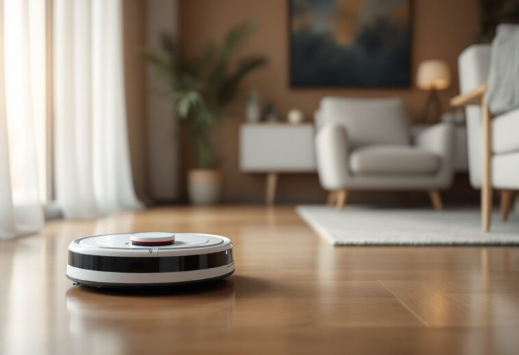 Ecovacs Deebot T30S Combo in azione mentre aspira