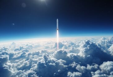 Starship di SpaceX durante il volo di prova finale