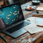 Giocatore che utilizza strategie per vincere a Wordle