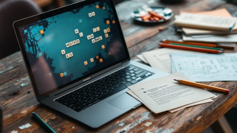 Giocatore che utilizza strategie per vincere a Wordle
