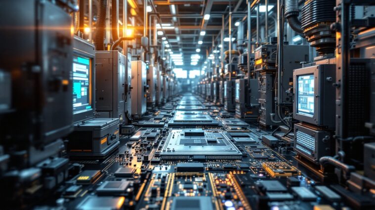 Gráfico sobre la evolución de semiconductores en EE. UU.