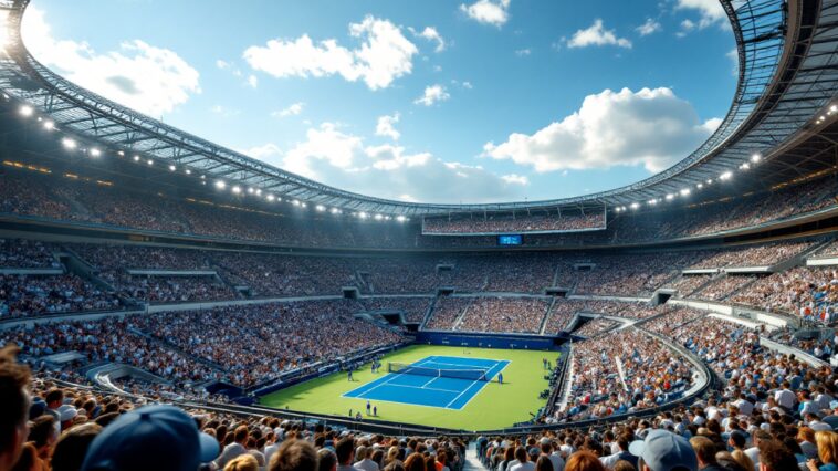 Ruud e Draper in campo durante la finale del Abierto de Madrid 2025