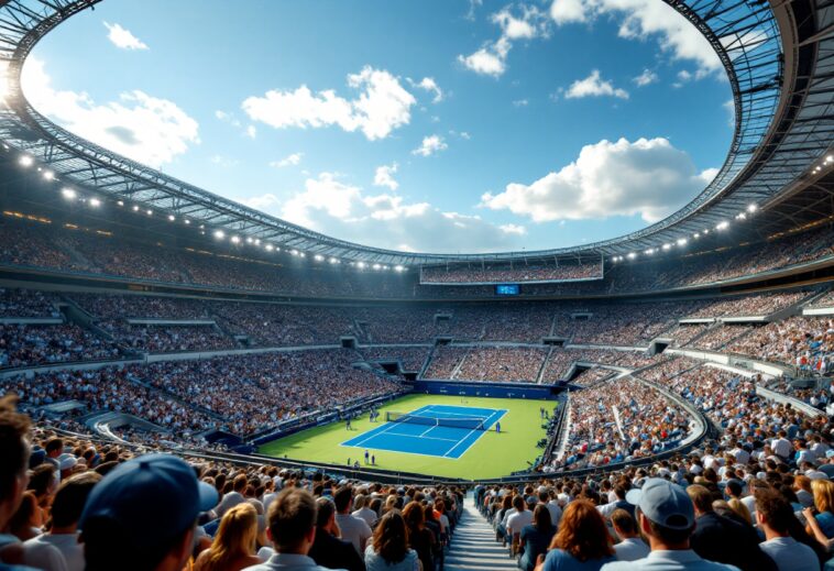 Ruud e Draper in campo durante la finale del Abierto de Madrid 2025