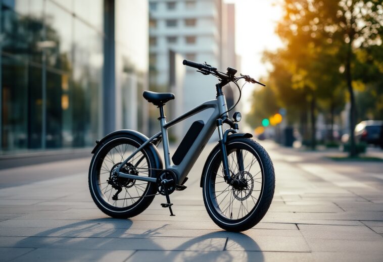 E-bike Heybike Alpha in un paesaggio avventuroso
