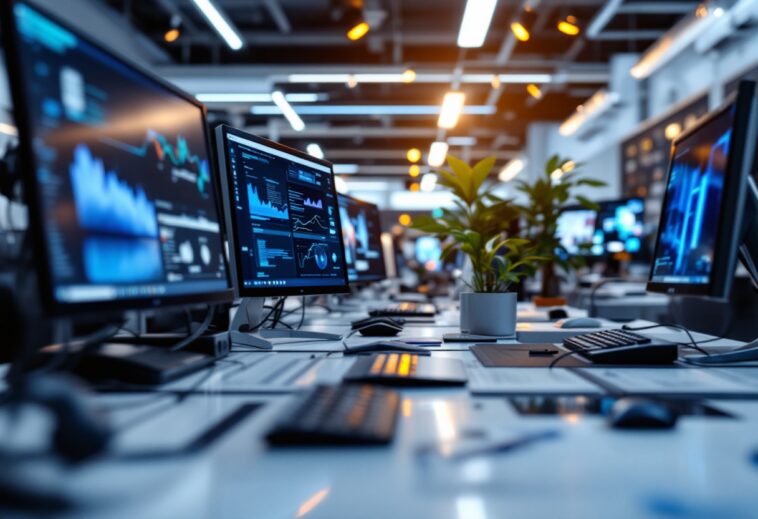 Grafico che mostra la diminuzione delle assunzioni nella tecnologia