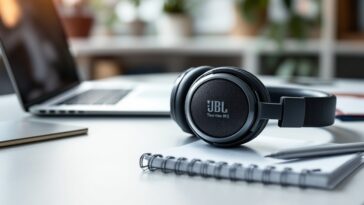 Auricolari JBL Tour One M3 in un ambiente moderno