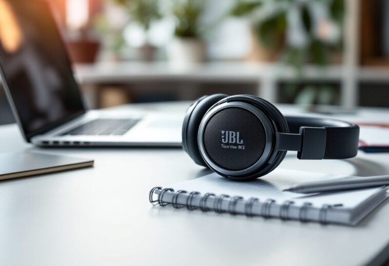 Auricolari JBL Tour One M3 in un ambiente moderno