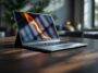 Lenovo Yoga 9 en uso, mostrando su diseño moderno