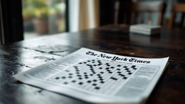 Immagine del Mini Crossword del New York Times con indizi