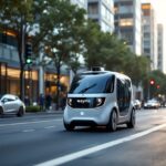 Vehículo Waymo autónomo en una carretera segura