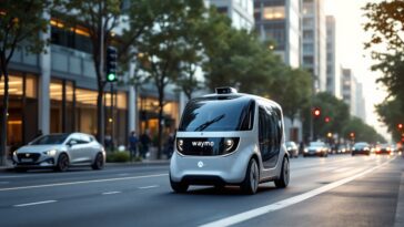 Vehículo Waymo autónomo en una carretera segura