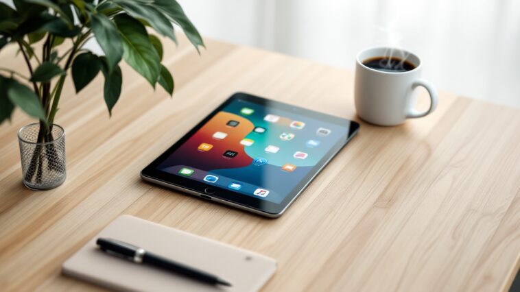 iPad Mini en un entorno moderno y funcional