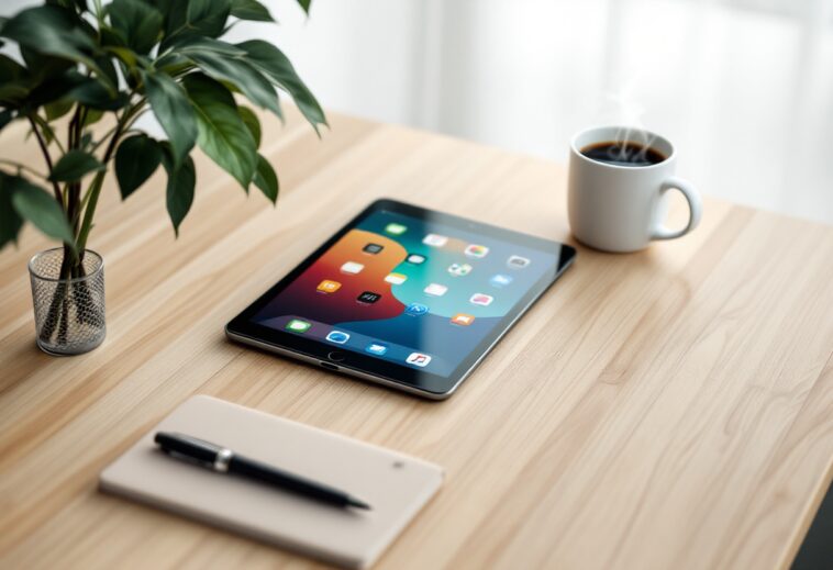 iPad Mini en un entorno moderno y funcional