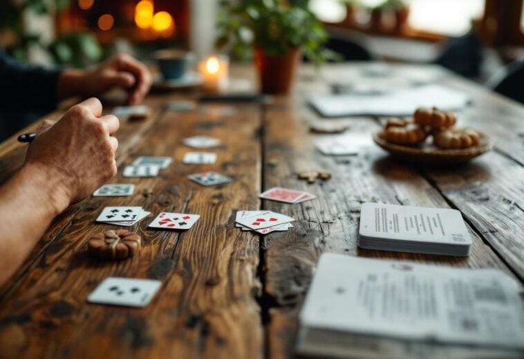 Giocatori che si divertono con Conexiones, il gioco di parole