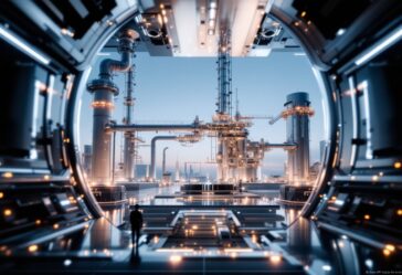 Logo di Google e TAE Technologies con simbolo di fusione nucleare