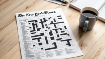Mini crucigrama del New York Times con parole incrociate