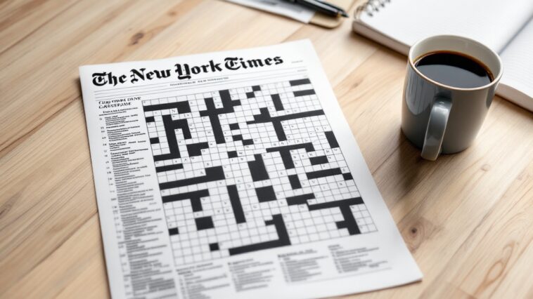 Mini crucigrama del New York Times con parole incrociate