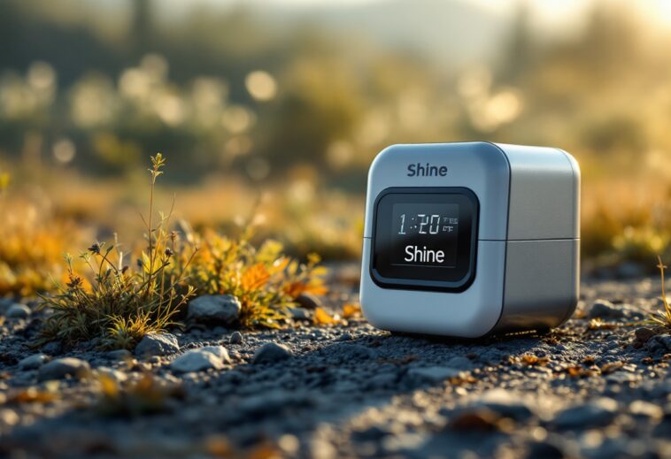 Turbina eolica portatile Shine in azione