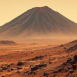 Immagine del vulcano su Marte catturata dalla NASA