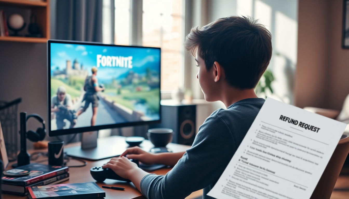 Proceso para solicitar reembolso por compras en Fortnite