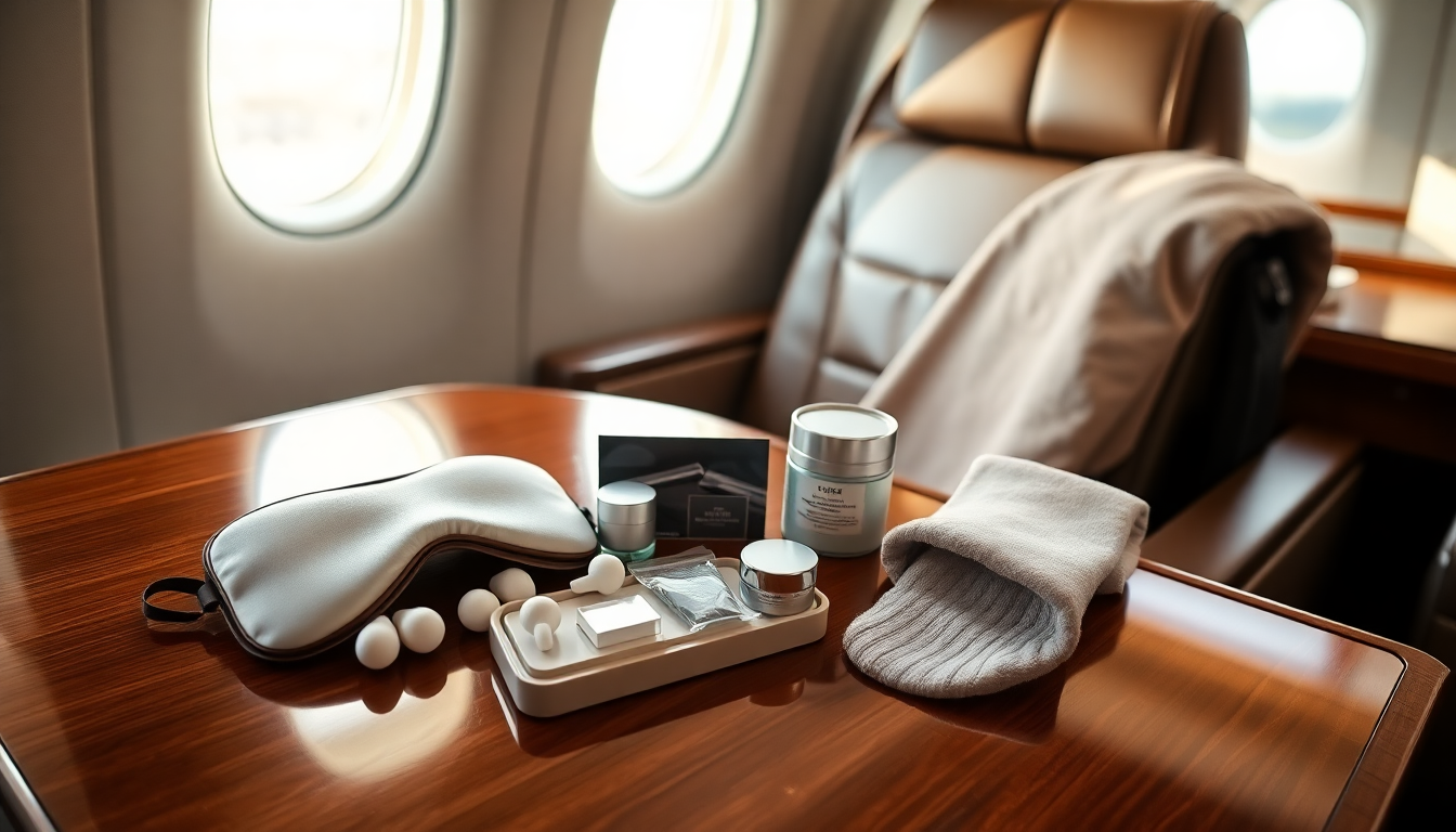 La nueva era de lujo en los viajes aéreos: kits de amenidades de primera clase
