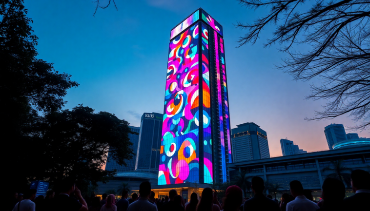 singapur presenta una proyeccion digital unica en su rascacielos uob plaza 1 1751834954
