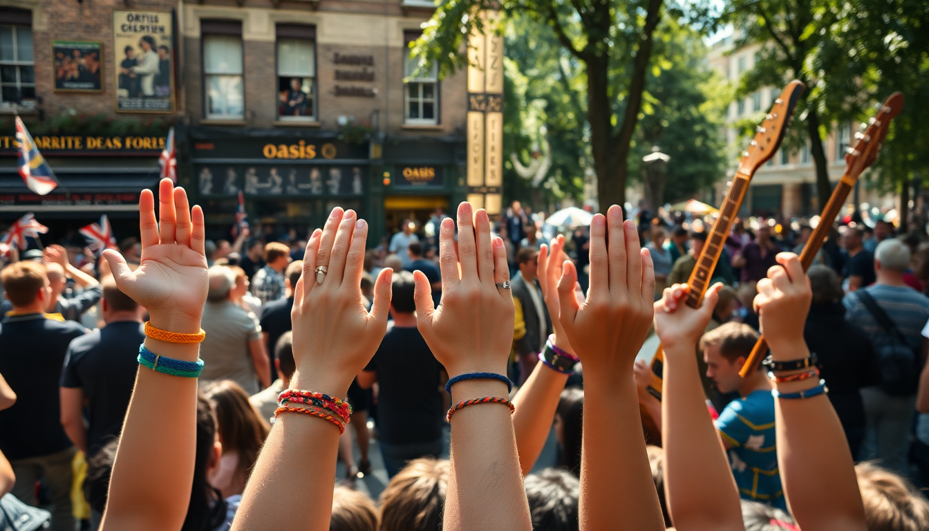 Un guiño de Google para los seguidores de Oasis durante su gira de reunión