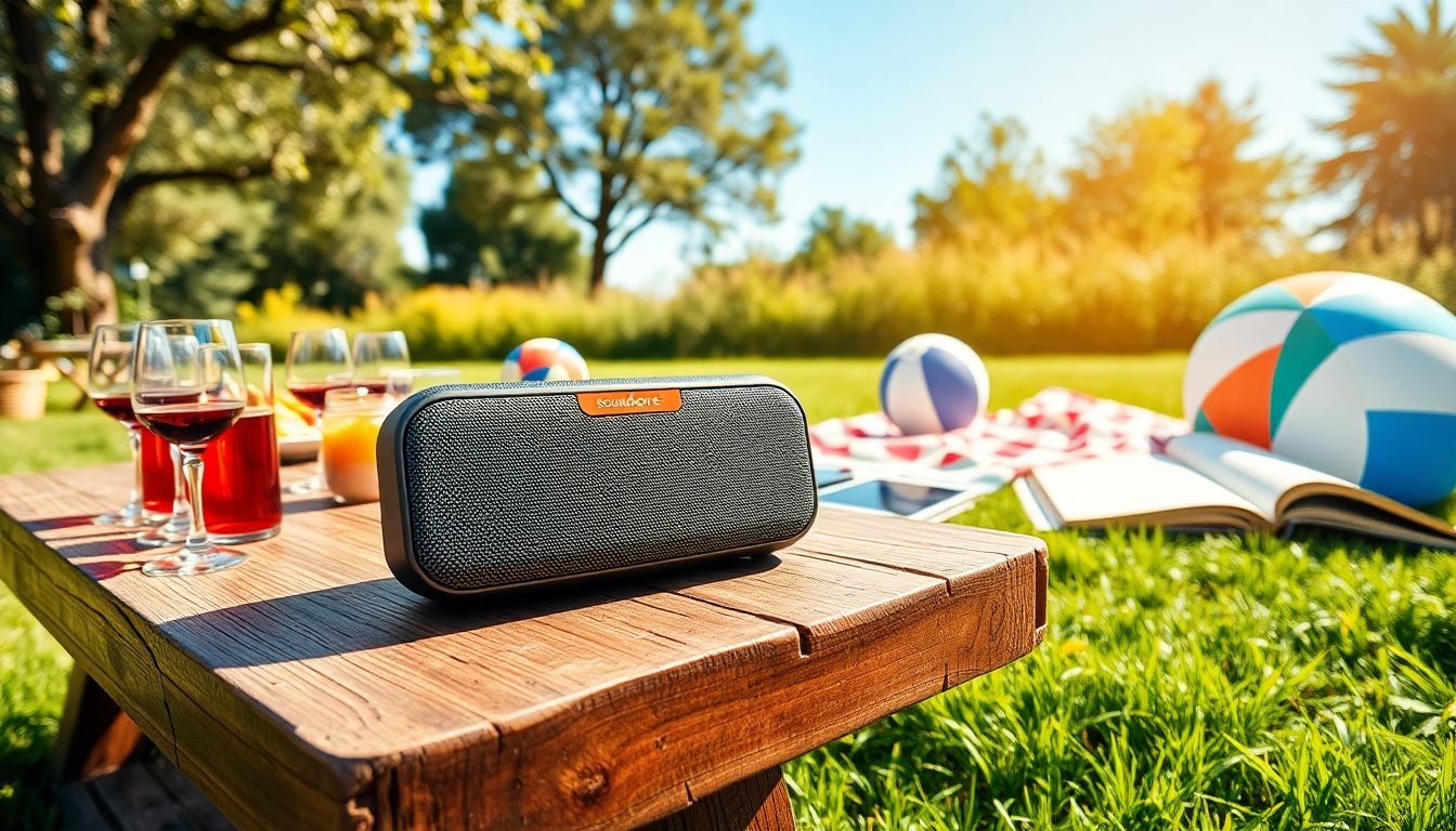 Altavoz portátil de Soundcore: calidad y diversión en cualquier lugar