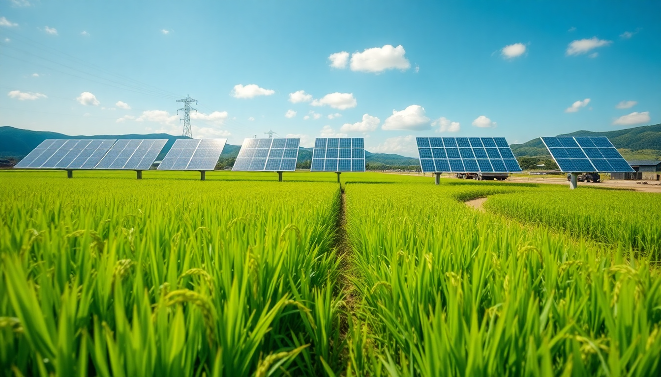 Cómo la agrivoltaica transforma la producción de arroz en Japón