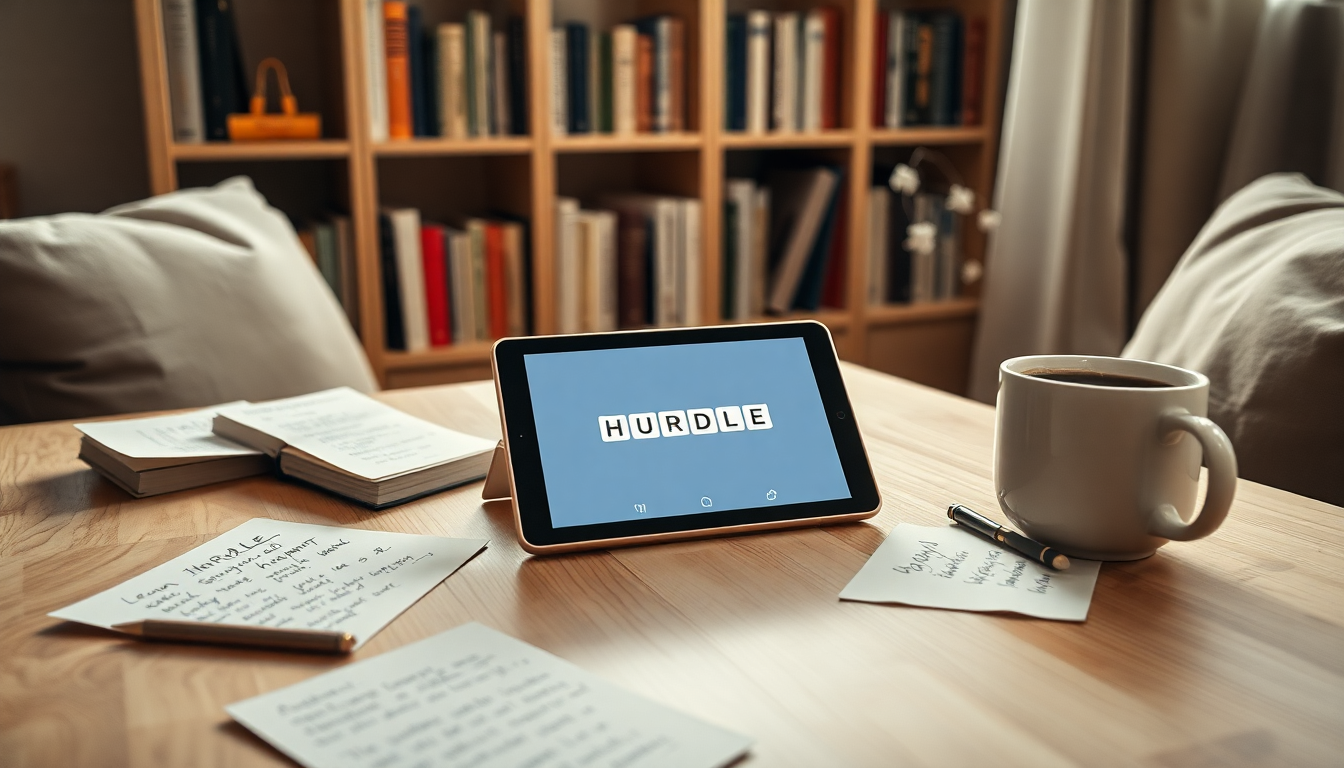 Hurdle: el juego de palabras que complementa tu rutina diaria