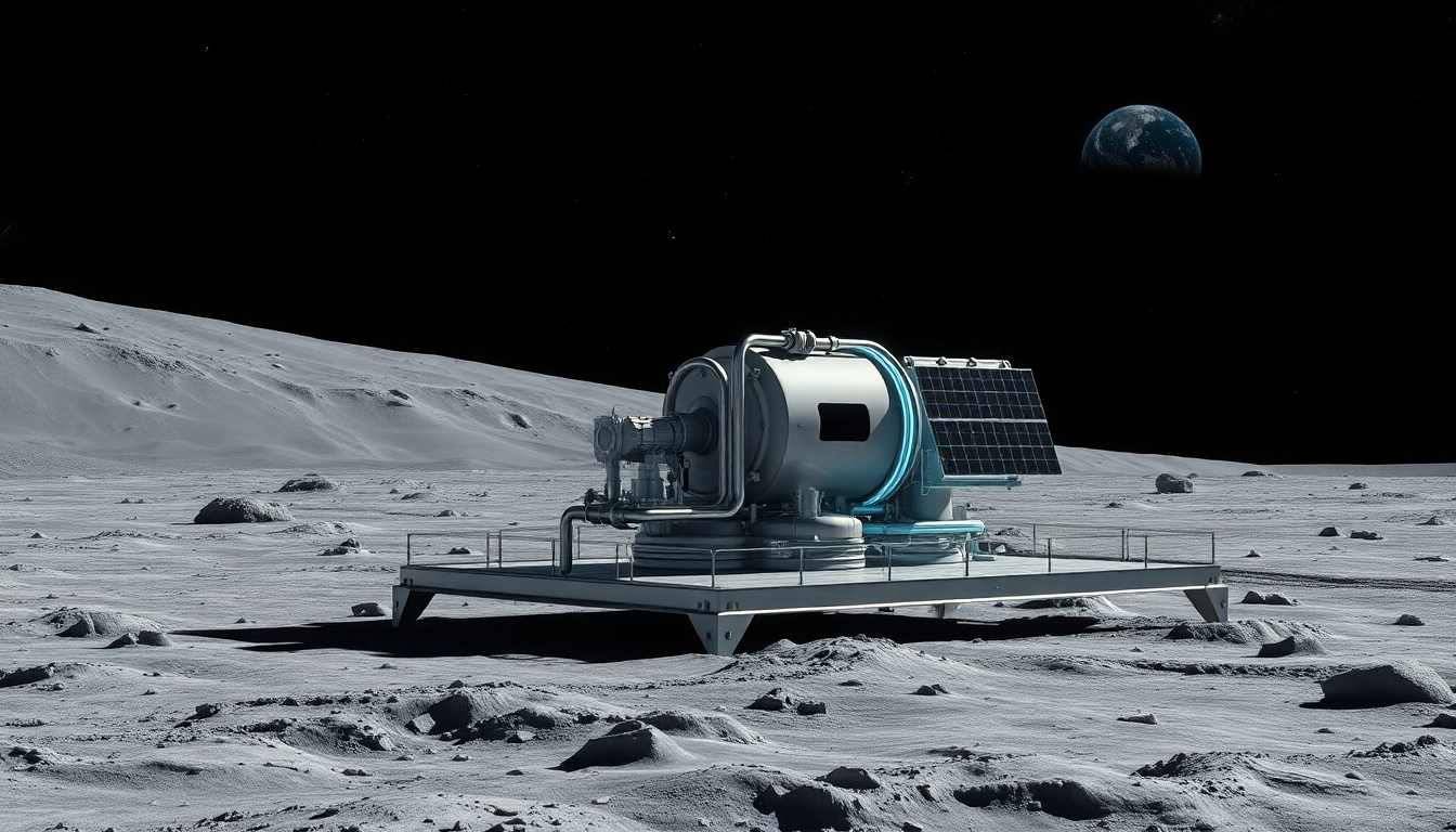 NASA planea un reactor nuclear lunar para 2030