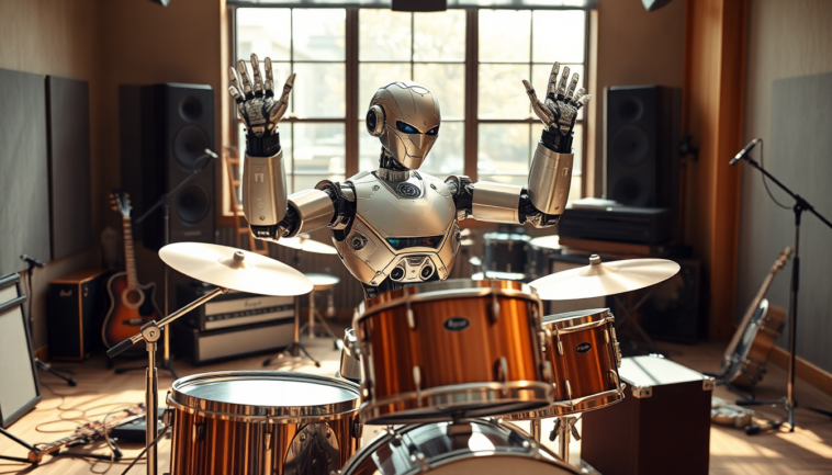 robots humanoides que pueden tocar la bateria con precision python 1754652333