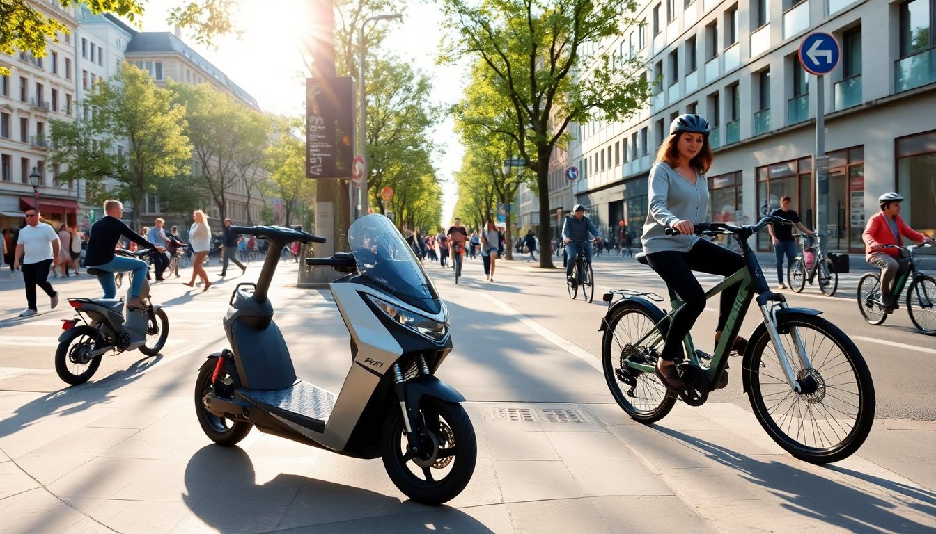 Comparativa de seguridad entre e-scooters y e-bikes en ciudades europeas