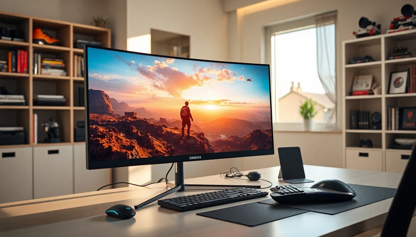 Descubre el nuevo monitor curvo de Samsung para una experiencia de juego inmersiva