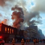 incendio distrugge edifici nel cuore della citta python 1758495071
