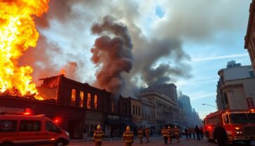 incendio distrugge edifici nel cuore della citta python 1758495071