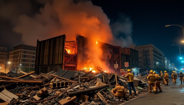 incendio nel centro citta 50 famiglie sfollate python 1758123558