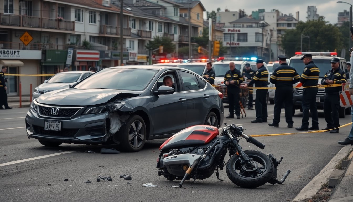 Incidente fatale in centro: un morto e tre feriti