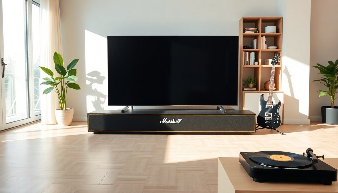 Marshall Heston 120: la nueva barra de sonido que transforma tu experiencia audiovisual