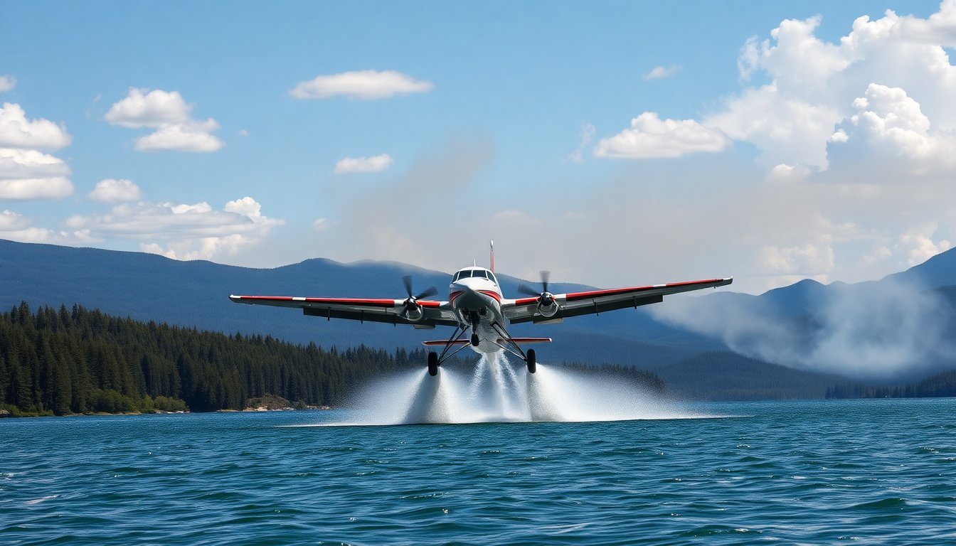 Aeronaves Canadair de nueva generación listas para combatir el aumento de incendios forestales