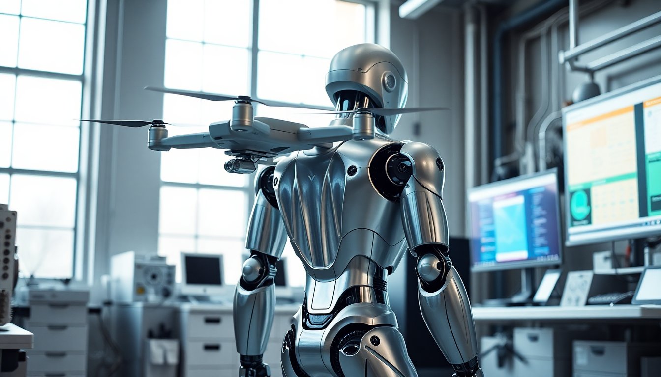Descubre el innovador sistema multirrobot X1 que integra tecnología humanoide y drones