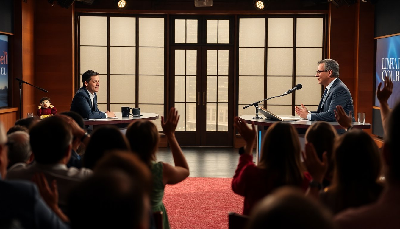 Jimmy Kimmel y Stephen Colbert intercambian roles en un sorprendente cambio de programas