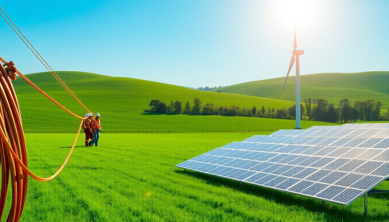 El papel clave del cobre en la transición hacia energías renovables sostenibles