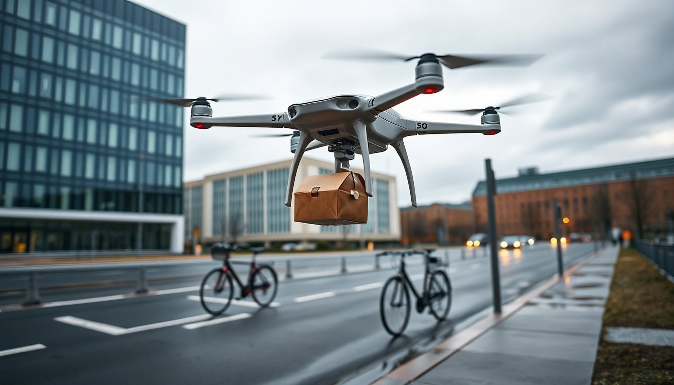 Los Drones Revolucionan el Servicio de Entrega de Alimentos en Finlandia