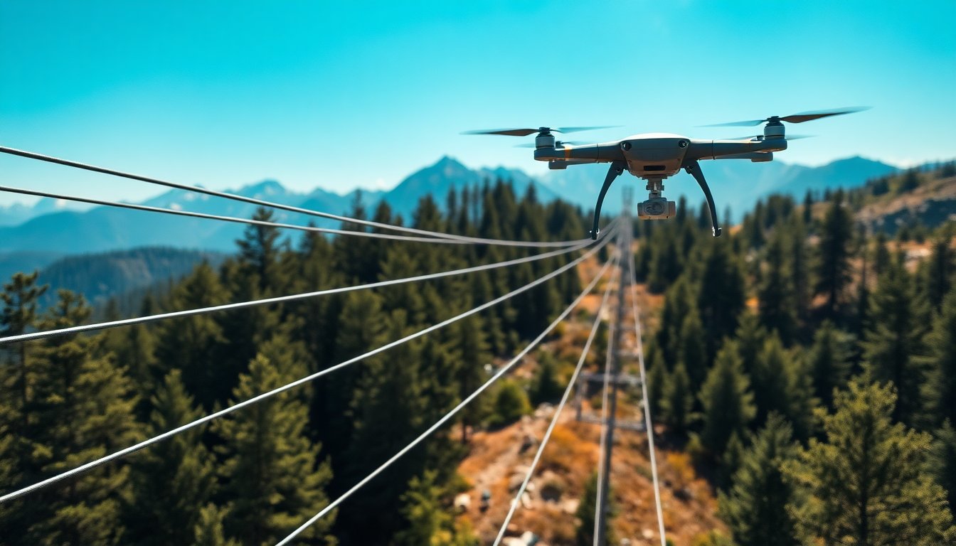Sistema UAV para la predicción de SAG y evaluación de riesgos ambientales en líneas eléctricas