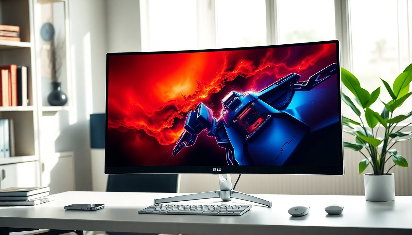 Descubre el impresionante monitor curvo LG de 39 pulgadas con resolución 5K