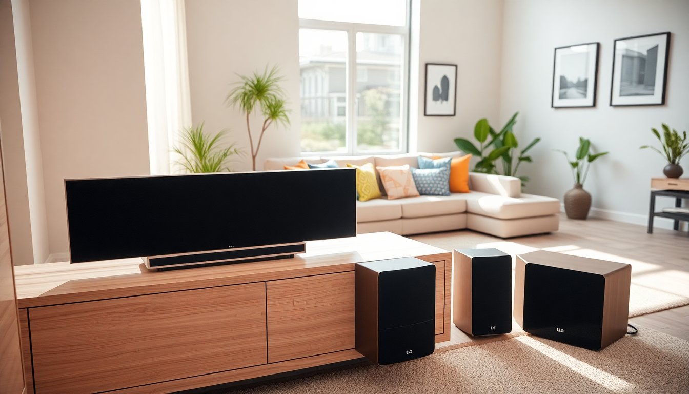 La suite de sonido LG ofrece audio espacial inalámbrico para tu hogar