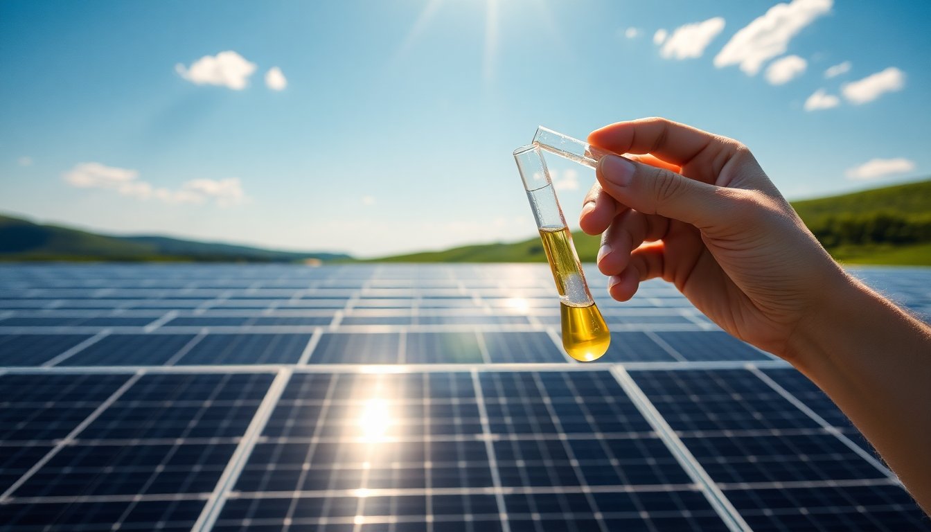 Líquidos iónicos: la clave para aumentar la durabilidad de las celdas solares